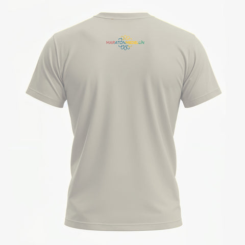 Camiseta Finisher Maratón Medellín - Gris Claro Unisex