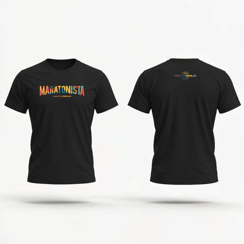 Camiseta MARATONISTA - Negra Unisex