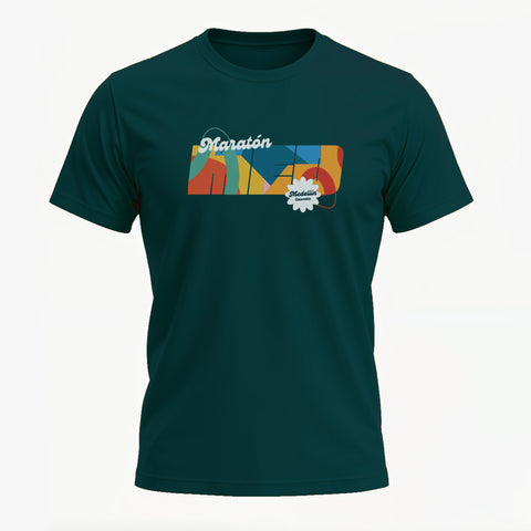 Camiseta MED Maratón Medellín - Verde Esmeralda Unisex