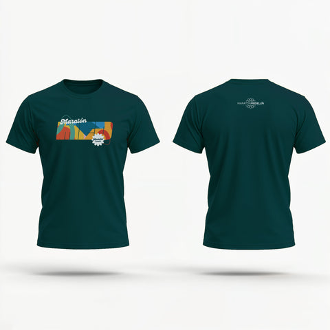 Camiseta MED Maratón Medellín - Verde Esmeralda Unisex