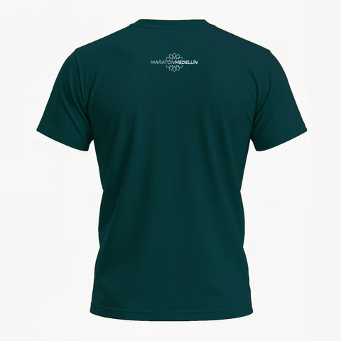 Camiseta MED Maratón Medellín - Verde Esmeralda Unisex