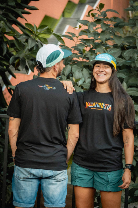 Camiseta MARATONISTA - Negra Unisex